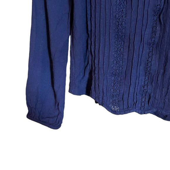 3 for $30! Gap navy long sleeve blouse - Picture 6 of 9